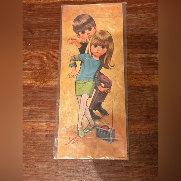 Lee Mcm Vtg 1960 Teen Go Go litho Print Mod Retro Big Eye PRINT NO STAMP Set 2 - Picture 8 of 10